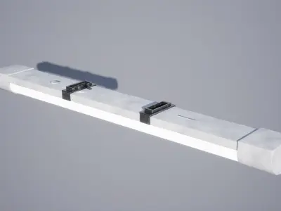 School Lights Low-poly 3D model