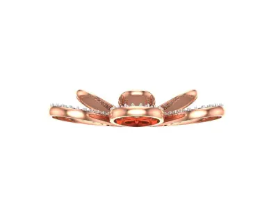 073 - Delicate Ladies Flower Pendant - Light weighted 3D print model