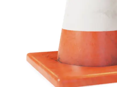 Low Poly Traffic Cone Low-poly 3D model