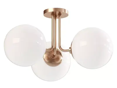 Stella Multi Semi Flush Ceiling Light 3D model