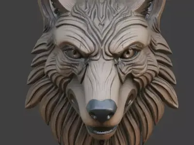 Viking Animal Totem 3D Model v03 Low-poly 3D model