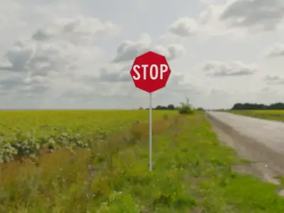 Stop Sign Free 3D model purchase