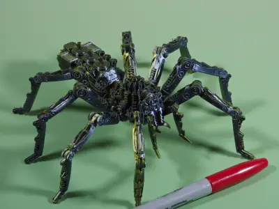 Steampunk Spider 3D print model