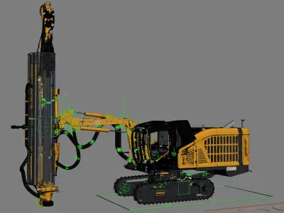  Surface Top Hammer Drill Rigged 