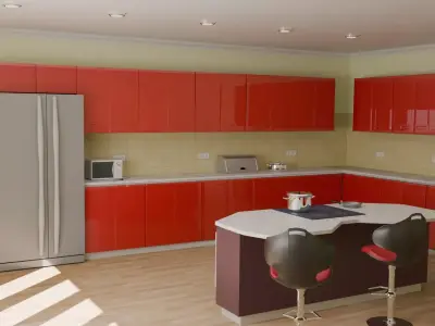 Kitchen The Red Moon 3D model
