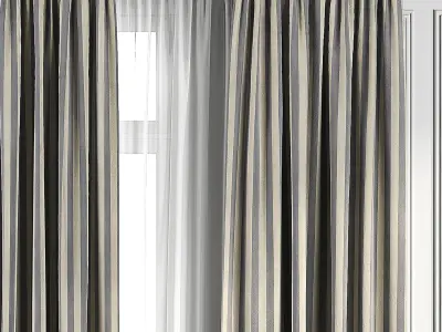 Curtain Set 105 3D model