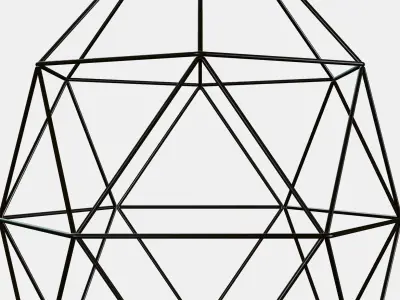 BRUNSTA pendant lampshade Low-poly 3D model