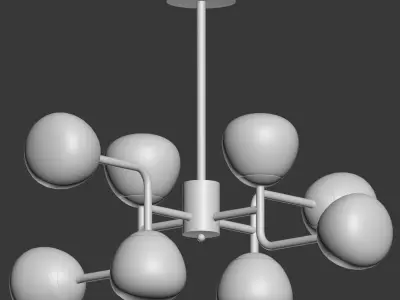 Chandelier 6 Pendant Lamp Erich Maytoni 3D model
