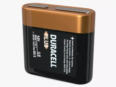 Duracell 4-5 Volt Battery 3D model