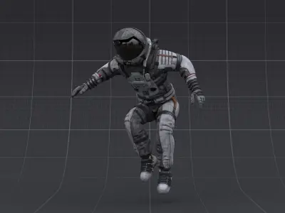 V2 ASTRONAUT SUIT Low-poly 3D model purchase