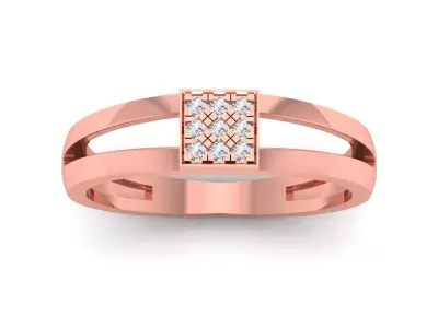 Solitaire Wedding Engagement Women Rings Love Band 3D print model