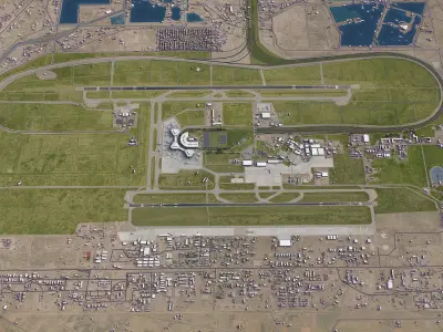 Baghdad - Airport - BGW Low-poly 3D model