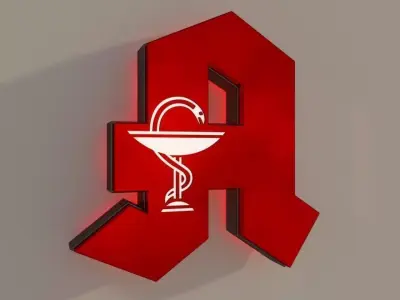 Apotheke Logo Pharmacy 3D model