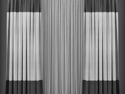 Curtain 3D model 134 Low-poly 3D model