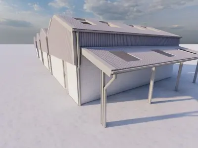 Warehouse-Warehouse Building 3D model