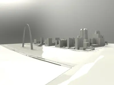 Downtown St Louis Missouri 3D model