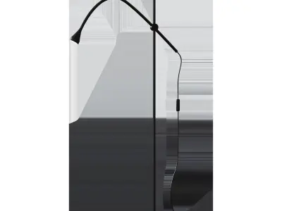 NEVLINGE Floor lamp LED black 3D model