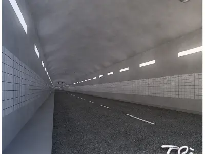 C TYPE TUNNEL SECTION 3D model