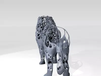 Lion Dust Voronoi 3D model