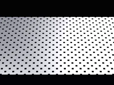 Perforated panel with 12 percent opening 25O128 3D model