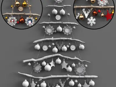 Christmas decor 3D model
