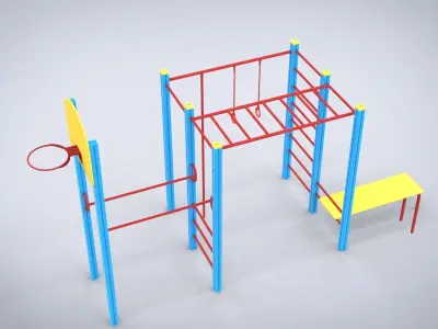 Playground for kids 3D model 5