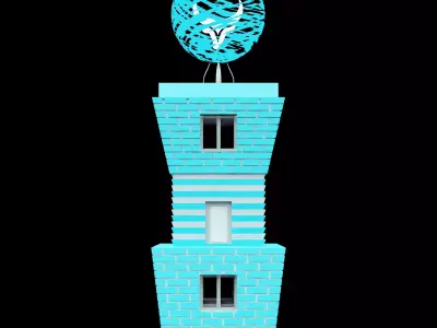 watch tower Free 3D model