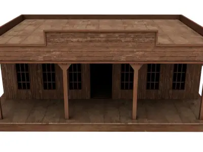 Sheriff Office Low-poly 3D model