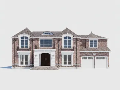 Build020 brick house 3D model