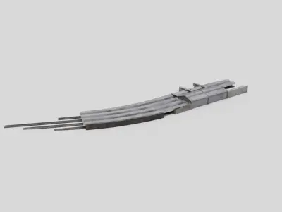 Aberdeen Train Station Low-poly 3D model