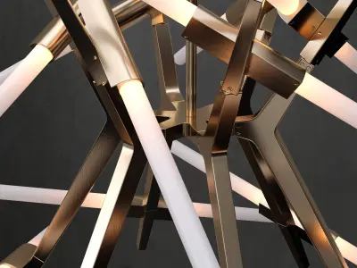 Chandelier Agnes 24 lights2 4 colors 3D model