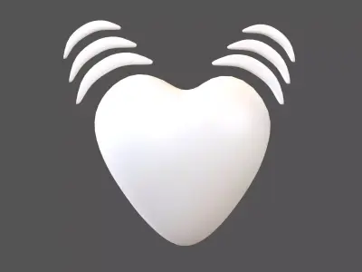 Beating Heart v1 010 Low-poly 3D model