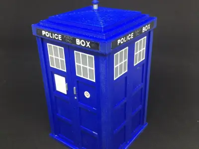 Dr Who TARDIS Storage Box 3D print model