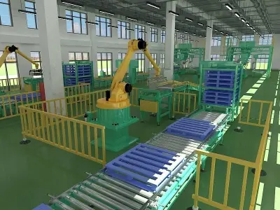 Industrial Production Workshop 3D model