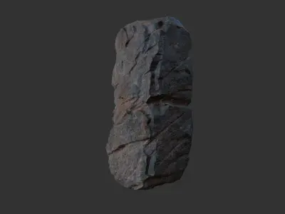 Cliff Rock A Low-poly 3D model