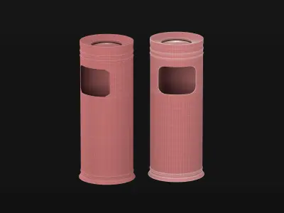 Industry ashtray  Low-poly 3D model