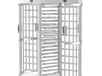 Turnstile Dual Gate Full Height 3D model