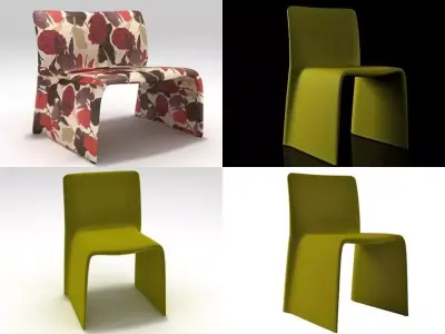 Glove Chair 3D model