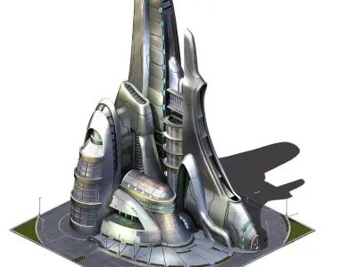 Future World - Robot Factory 04 3D model