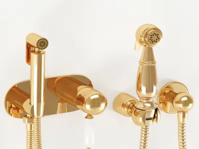 Hygienic shower collection 02 3D model