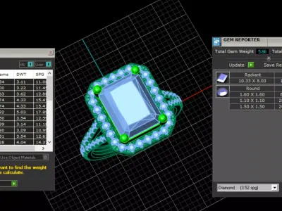 Engagement ring Evora 5ct 3D print model