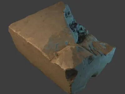 Limestone Debris Low-poly 3D model