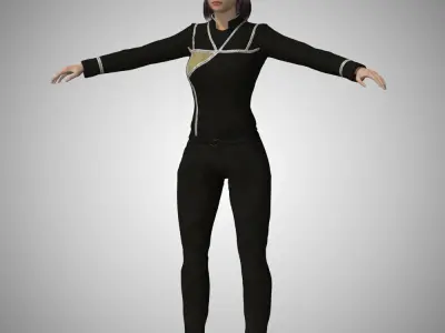 Army Of Light Uniform for La Femme 2 for Poser 3D model
