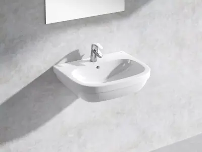 Euro Wall hung Basin 60 Set 3D model