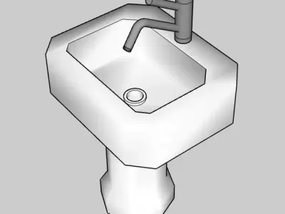 Bathroom sink 3D model order