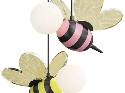 BEE pendant Low-poly 3D model
