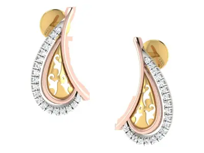 Women Pendant Earring Sets 3dm STL OBJ FBX Renders Details 3D print model get
