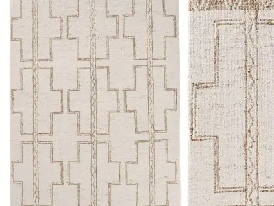 AASHA JUTE RUG 3D model