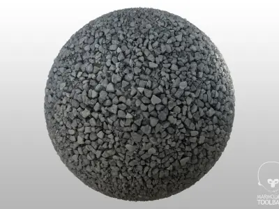 Gravel 01 - PBR 3D model