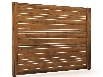 Wooden Fence 3D model